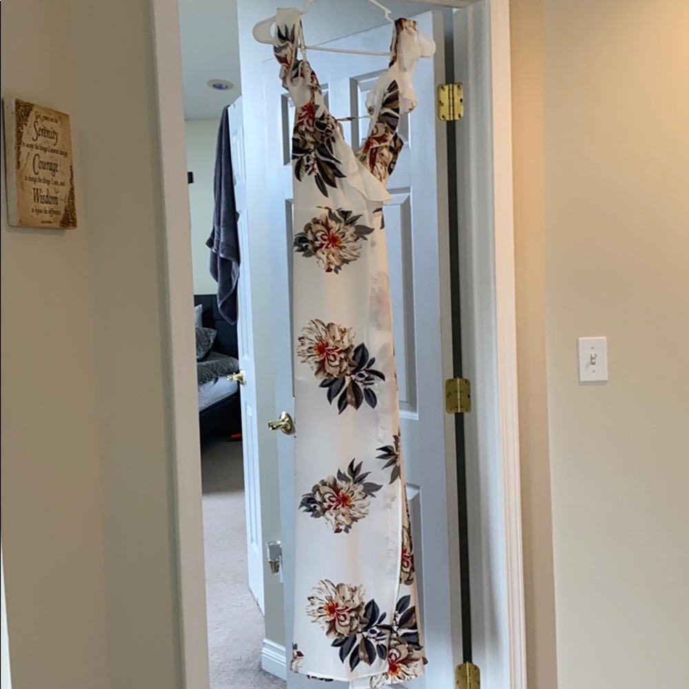 Off shoulder maxi
